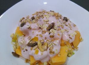 Foto resep Melon topping yogurt