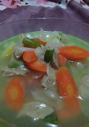 Foto resep Sayur sop baso