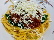 Gambar saus spaghetti bolognese