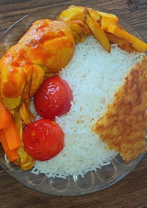 عکسی از دستور مرغ کازرونی