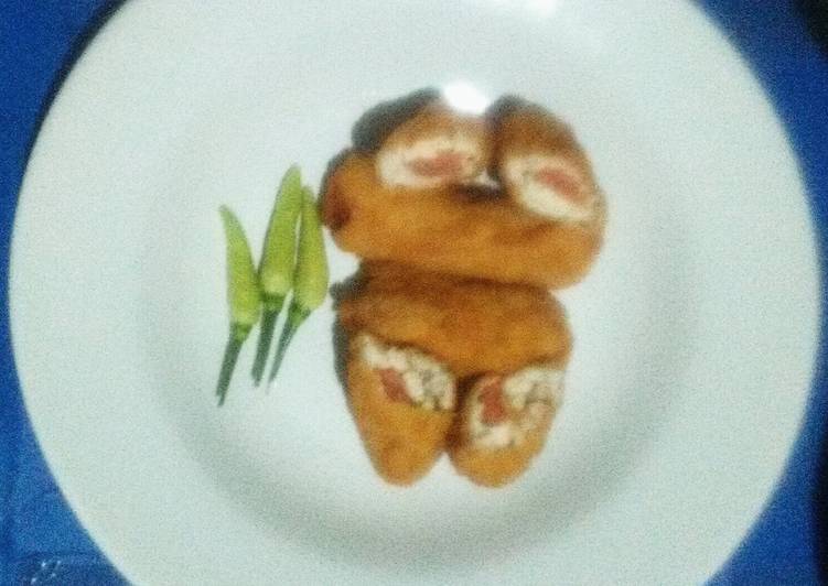Ayam gulung tahu sosis