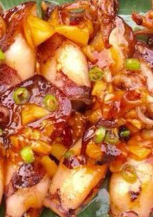 Hình của món Mực chiên nước mắm.