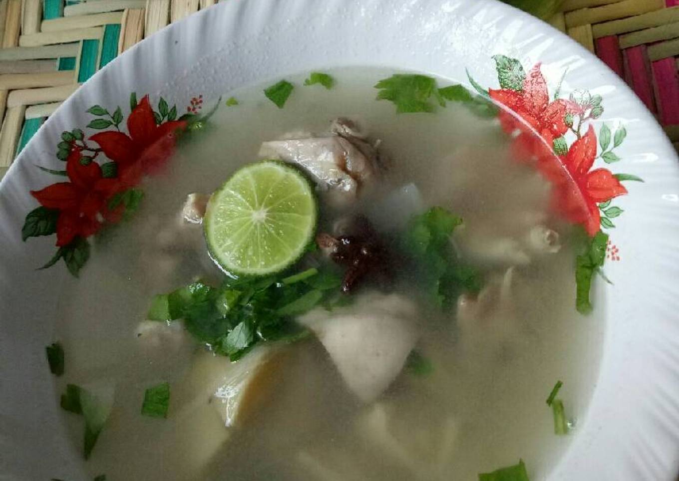 Sop ayam kampung ala pak min
