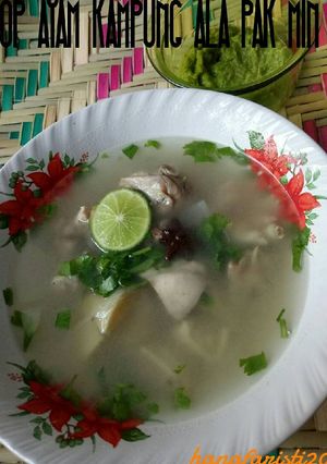 Foto resep Sop ayam kampung ala pak min