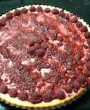 Cheesecake de frambuesas tamaño pie