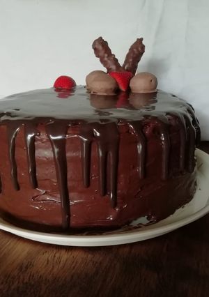 Una foto de Pastel de chocolate