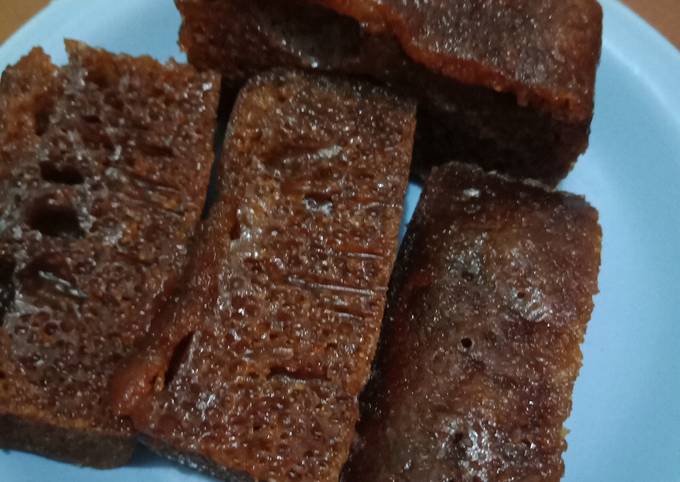 Bolu karamel kukus (sarang semut)