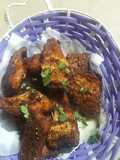 Fry fish and imlli ki chattni