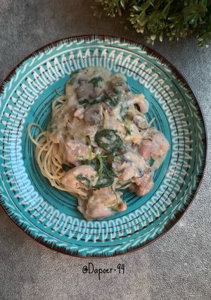 Foto resep Spaghetti Alfredo