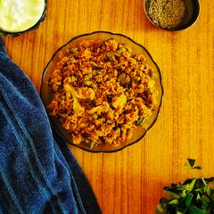Vegetable Sindhi Biryani A picture of Vegetable Sindhi Biryani.