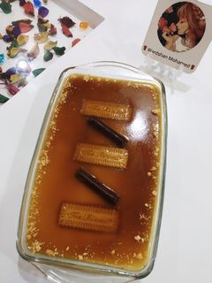 صورة لوصفة حلى طبقات الكريم كراميل 🍮
