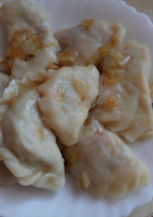 Фото Вареники с капустой.