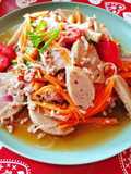 ยำวุ้นเส้นหมูยอหมูสับ 🐷