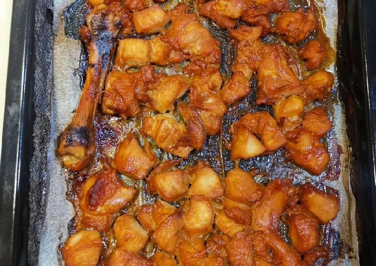 Resep Honey roasted chicken, western food yang Menggugah Selera