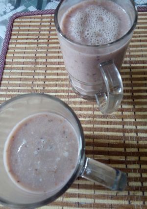Una foto de Batido de higos con leche
