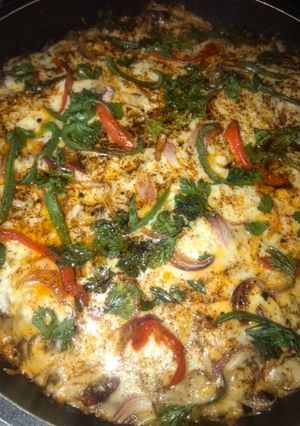 A picture of Mac & cheese with a twist.