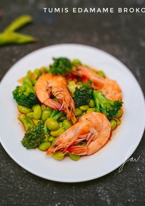 Foto resep Tumis Edamame Brokoli Udang