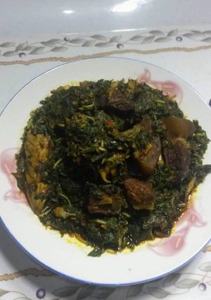 A picture of Vegetable soup.