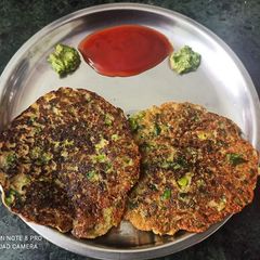 Green Peas Jowar Pancakes A picture of Green Peas Jowar Pancakes.