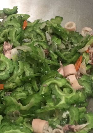 Foto resep Tumis pare cumi asin