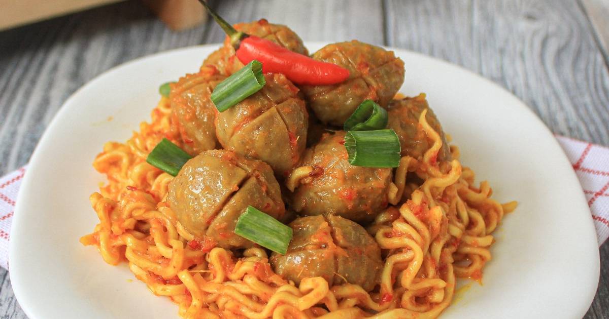 Resep Mie Bakso Mercon Oleh Riska Rahayu Cookpad