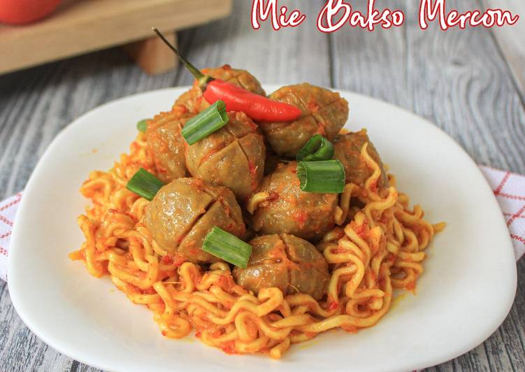 Recipe: Perfect Mie Bakso Mercon