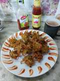 Noodles mix vegetables pakoray 😋👍👌