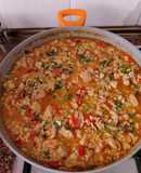 Arroz meloso de pollo