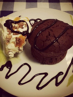 Una foto de Coulant de chocolate