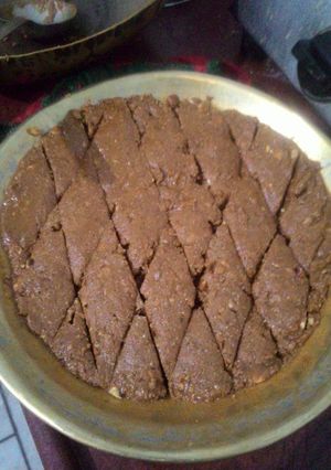 A picture of Besan Barfi.