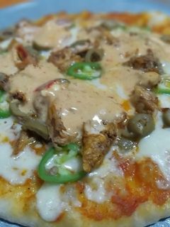 صورة لوصفة بيتزا 😋😋