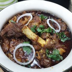 A picture of Handi mutton spicy and tempting.