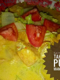 Foto resep Sayur Santan Simple Tahu sawi putih