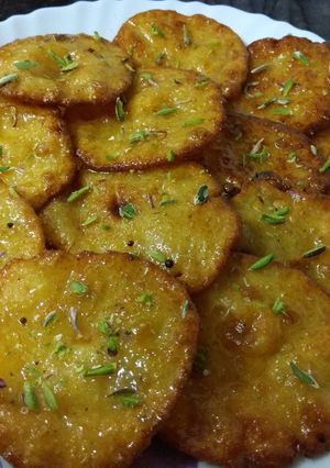 A picture of Rajasthani Mawa Malpua.