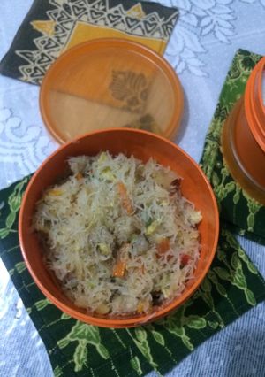 Foto resep 9.2 Bihun masak cabe hijau ala fe’ #selasabisa