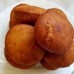 A picture of Orange Zest Mandazi.