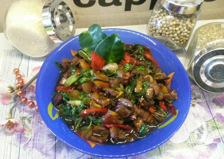 Resep No. 33 Ati Ampela Bumbu Kecap Kemangi, Lezat Sekali