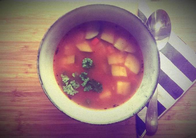 Veggie soup for family and friends