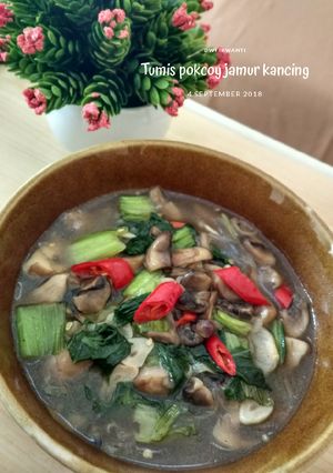 Foto resep Tumis pokcoy jamur kancing
