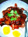 ข้าวหมูแดงโลโบไข่มะตูม
