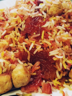 عکسی از دستور آلبالو پلو 😋😋😚