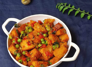 A picture of Bread Upma.