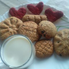 A picture of Coconut chocolate chip cookies #Authormarathon.