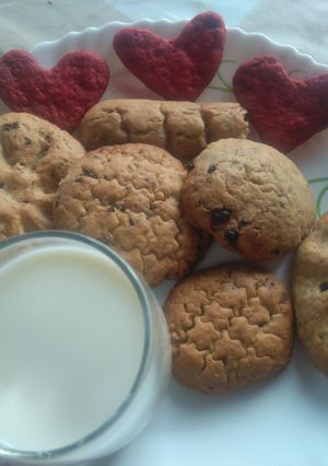 A picture of Coconut chocolate chip cookies #Authormarathon.