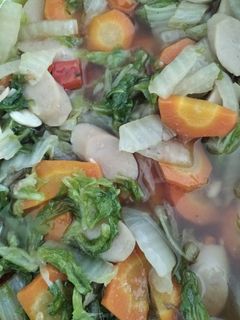 Foto resep Tumis sawi wortel sosis
