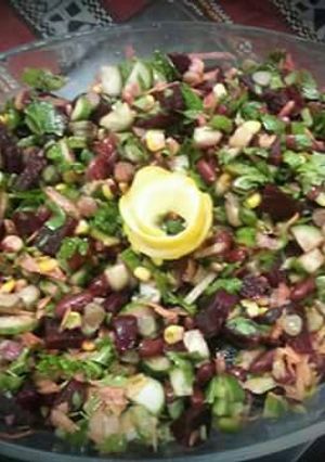 صورة لوصفة طريقة عمل سلطة الشمندر