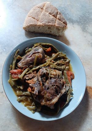 Une photo de Tajine d'agneau aux haricots verts
