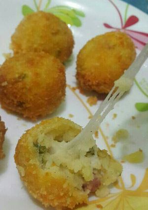 Foto resep Mozarella Mashed Potato Balls (perkedel mozarella)