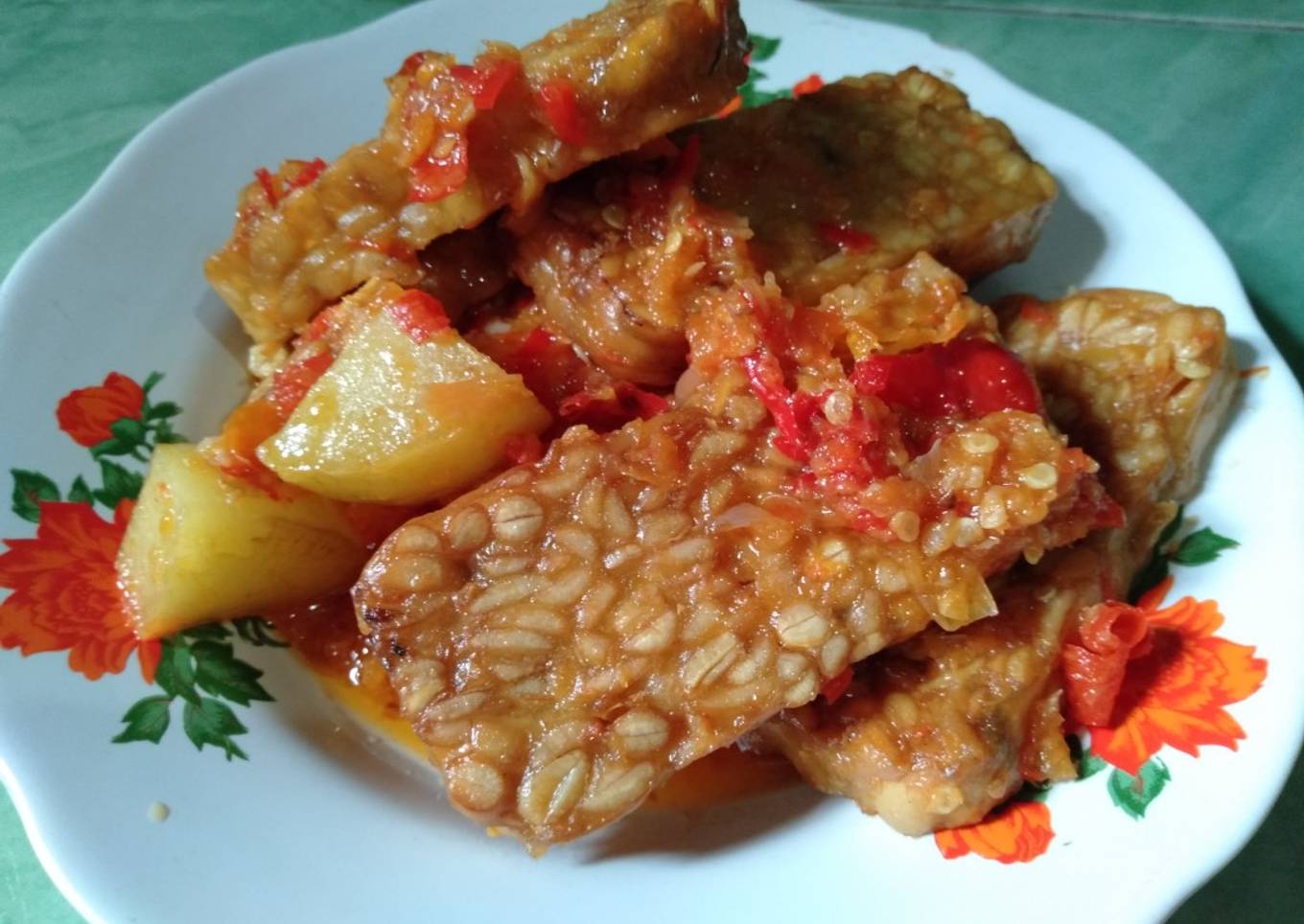 Tempe kentang pedas sss