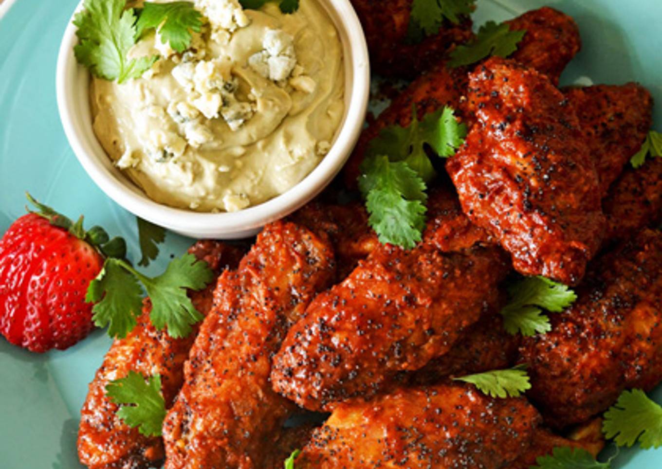 Alitas de pollo al chipotle